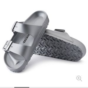 Birkenstock Arizona Eva Metallic Silver sandals